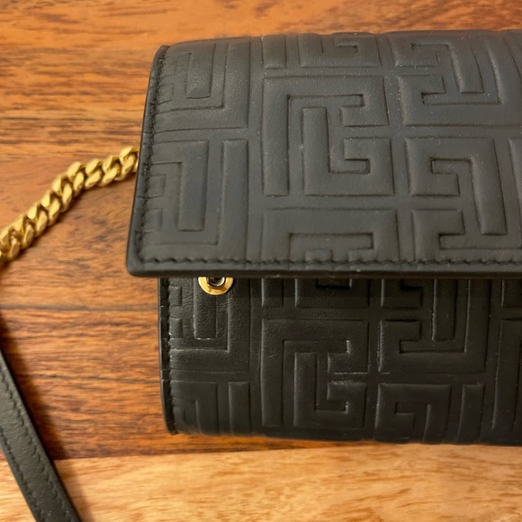 Balmain Black 1945 Wallet On Chain - Picture 6 of 12